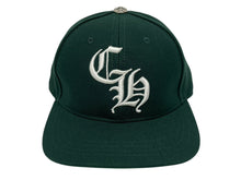 Load image into Gallery viewer, 新品未使用 CHROME HEARTS クロムハーツ CH刺繍 新作 ベースボール キャップ 帽子 U.S.A製 グリーン シルバー金具 中古 4b009833