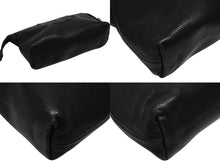 Load image into Gallery viewer, CHROME HEARTS クロムハーツ INSANITY CH PLS ポーチ インサニティ CHプラスパッチ レザー シルバー925 ブラック 美品 中古 4b009847