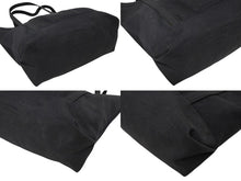 Load image into Gallery viewer, CHROME HEARTS クロムハーツ ホースシュー プリント キャンバス トートバッグ ブラック 良品 中古 4b009848