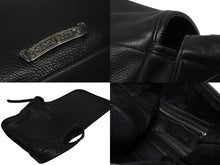 Load image into Gallery viewer, 極美品 CHROME HEARTS クロムハーツ メールバッグ ショルダーバッグ ガンスリンガー リップ＆タン レザー シルバー925 ブラック 中古 4b009850