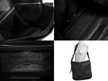 Load image into Gallery viewer, 極美品 CHROME HEARTS クロムハーツ メールバッグ ショルダーバッグ ガンスリンガー リップ＆タン レザー シルバー925 ブラック 中古 4b009850