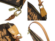 Load image into Gallery viewer, LOUIS VUITTON ルイヴィトン ポシェットアクセソワ―ル ポーチ M92193 モノグラム グラフィティ ブラウン PVC 美品 中古 4b009857