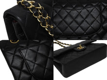 Load image into Gallery viewer, 極美品 CHANEL シャネル チェーンショルダーバッグ マトラッセ23 Wフラップラップ ラムスキン ブラックゴールド 13番台 中古 4b009859