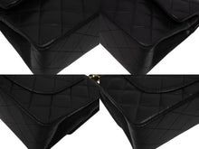 Load image into Gallery viewer, 極美品 CHANEL シャネル チェーンショルダーバッグ マトラッセ23 Wフラップラップ ラムスキン ブラックゴールド 13番台 中古 4b009859