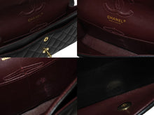 Load image into Gallery viewer, 極美品 CHANEL シャネル チェーンショルダーバッグ マトラッセ23 Wフラップラップ ラムスキン ブラックゴールド 13番台 中古 4b009859