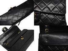 Load image into Gallery viewer, CHANEL シャネル マトラッセ25 Wフラップ Wチェーンショルダーバッグ 0番台 ココマーク ラムスキン ゴールド金具 美品 中古 4b009860