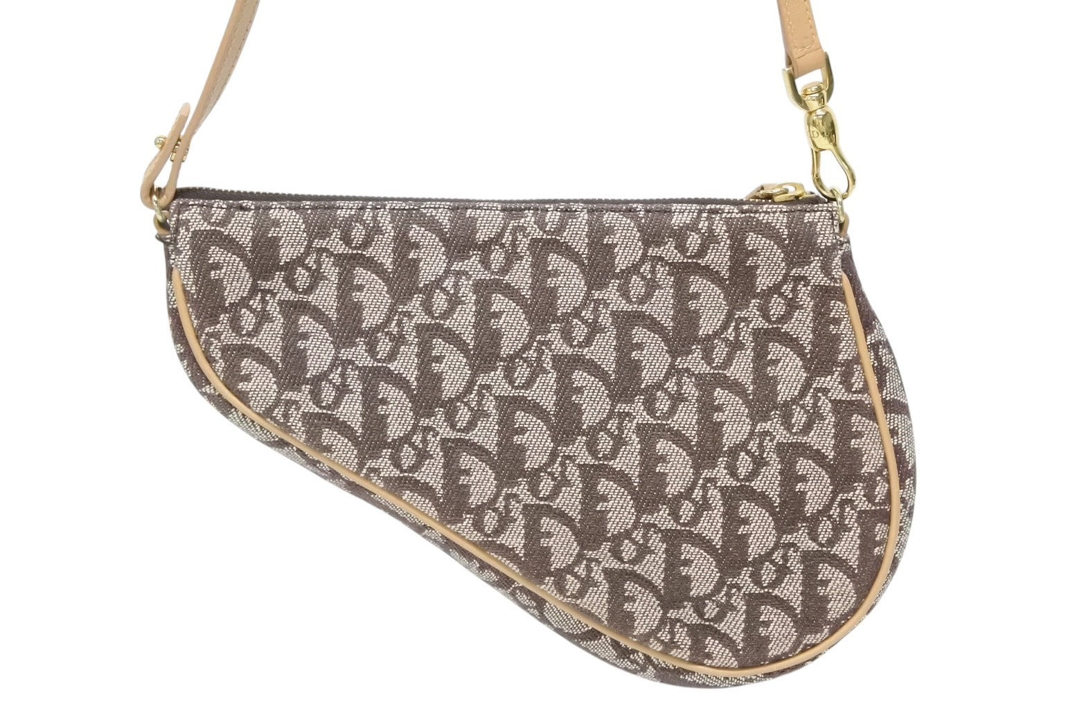 極美品 Christian Dior クリスチャンディオール トロッター サドル