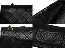 Load image into Gallery viewer, CHANEL シャネル マトラッセ25 Wフラップ Wチェーンショルダーバッグ 2番台 ココマーク ラムスキン ゴールド金具 美品 中古 4b009880