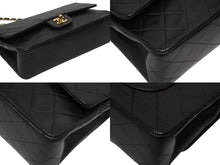 Load image into Gallery viewer, CHANEL シャネル マトラッセ25 Wフラップ Wチェーンショルダーバッグ 2番台 ココマーク ラムスキン ゴールド金具 美品 中古 4b009880