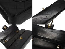 Load image into Gallery viewer, CHANEL シャネル マトラッセ25 Wフラップ Wチェーンショルダーバッグ 2番台 ココマーク ラムスキン ゴールド金具 美品 中古 4b009880