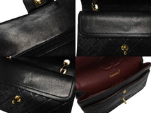 Load image into Gallery viewer, CHANEL シャネル マトラッセ25 Wフラップ Wチェーンショルダーバッグ 2番台 ココマーク ラムスキン ゴールド金具 美品 中古 4b009880