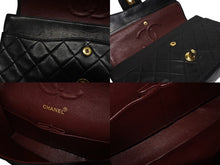 Load image into Gallery viewer, CHANEL シャネル マトラッセ25 Wフラップ Wチェーンショルダーバッグ 2番台 ココマーク ラムスキン ゴールド金具 美品 中古 4b009880