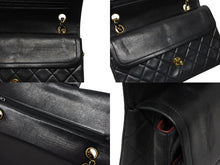 Load image into Gallery viewer, CHANEL シャネル マトラッセ25 Wフラップ Wチェーンショルダーバッグ 0番台 ココマーク ラムスキン ゴールド金具 美品 中古 4b009882