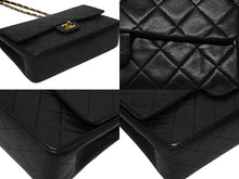 Load image into Gallery viewer, CHANEL シャネル マトラッセ25 Wフラップ Wチェーンショルダーバッグ 0番台 ココマーク ラムスキン ゴールド金具 美品 中古 4b009882