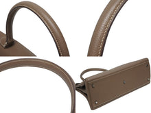 Load image into Gallery viewer, 極美品 HERMES エルメス SHOULDER KELLY ショルダーケリー ショルダーバッグ トリヨンクレマンス エトゥープ シルバー金具 □K刻印 中古 4b009904