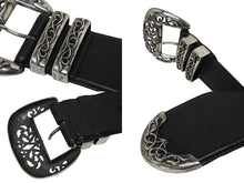画像をギャラリービューアに読み込む, CHROME HEARTS クロムハーツ LARGE BLT CLASSIC 3PC ラージ クラシック3PC オーダー レザーベルト シルバー 美品 中古 4b009905
