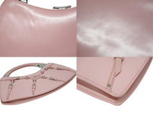 Load image into Gallery viewer, 極美品 Christian Dior クリスチャンディオール パンク ハンドバッグ 13-MA-1003 カーフレザー ピンク ガリアーノ期 シルバー金具 中古 4b009906