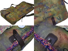 画像をギャラリービューアに読み込む, 極美品 CHANEL シャネル エンブロイダリー グラフィティ ショルダーバッグ A92789 ココマーク 20番台 カーキ 中古 4b009907