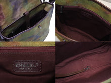画像をギャラリービューアに読み込む, 極美品 CHANEL シャネル エンブロイダリー グラフィティ ショルダーバッグ A92789 ココマーク 20番台 カーキ 中古 4b009907