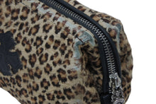 Load image into Gallery viewer, CHRME HEARTS クロムハーツ アクセサリー コスメ ポーチ レオパード柄 ハラコ レザー 良品 中古 4b009936