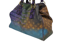 Load image into Gallery viewer, 極美品 LOUIS VUITTON ルイヴィトン トートバッグ リチャードプリンス ハートブレイク M95740 モノグラムジョークスキャンバス ヴィオレ 中古 4b009945