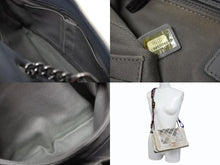 Load image into Gallery viewer, 極美品 名作 CHANEL シャネル アクト2 マトラッセ チェーンショルダーバッグ キャンバス グレー 19番台 ペンキ 中古 4b009973