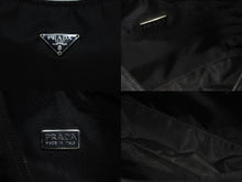 Load image into Gallery viewer, 極美品 PRADA プラダ ハンドバッグ アクセサリーポーチトライアングルロゴ ナイロン ブラック 中古 4b009979