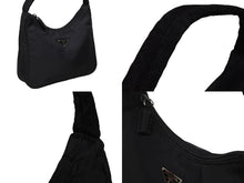 Load image into Gallery viewer, PRADA プラダ ホーボー ハンドバッグ ワンショルダーバッグ MV515 トライアングルロゴ ナイロン ブラック 美品 中古 4b009980