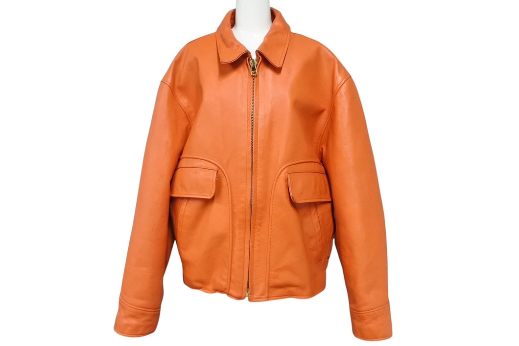 Yohji Yamamoto POUR HOMME ヨウジヤマモト プールオム COME ON A MY HOUSE レザージャケット 6.1 THE MEN サイズM 91AW 美品 中古 4b009984