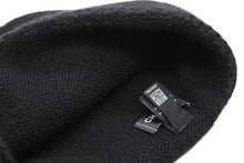 Load image into Gallery viewer, 新品同様 CHANEL シャネル ニットキャップ ビーニー AA9203 ココマーク カシミヤ シルク ブラック アイボリー 中古 4b009985