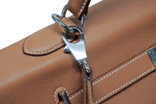 Load image into Gallery viewer, 未使用 激レア HERMES エルメス ケリー50 ハンドバック ゴールド トリヨンクレマンス シルバー金具 B刻印 中古 4b010020
