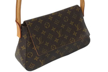 Load image into Gallery viewer, 極美品 LOUIS VUITTON ルイヴィトン モノグラム ミニルーピング ショルダーバッグ M51147 PVC レザー ブラウン 中古 4b001220