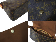 Load image into Gallery viewer, 極美品 LOUIS VUITTON ルイヴィトン モノグラム ミニルーピング ショルダーバッグ M51147 PVC レザー ブラウン 中古 4b001220