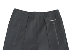 新品未使用 BALENCIAGA バレンシアガ スモールロゴプリント ジャージートラックロングパンツ 508267 サイズS ブラック 17AW 中古 4b002744