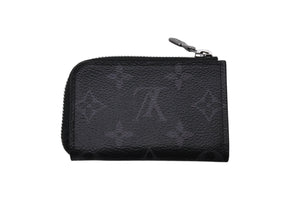 LOUIS VUITTON ルイヴィトン モノグラムエクリプス ポルトモネ ジュール コインケース ブラック M63536 美品 中古 4b003920