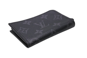 LOUIS VUITTON ルイヴィトン モノグラムエクリプス ポルトモネ ジュール コインケース ブラック M63536 美品 中古 4b003920