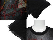 Load image into Gallery viewer, JeanPaul GAULTIER ジャンポールゴルチエ マリリンマンソン柄 パワーネット ポリアミド ブラック レッド イエロー サイズM 美品 中古 4b004030