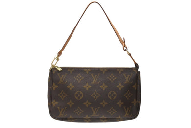 極美品 LOUIS VUITTON ルイヴィトン ポシェット アクセソワール アクセサリーポーチ M51980 モノグラム PVC レザー 中古 4b005982