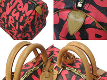 Load image into Gallery viewer, LOUIS VUITTON ルイヴィトン モノグラム グラフィティ スティーブン スプラウス ピンク キーポル 50cm M93698 ボストンバッグ 美品 中古 4b001077
