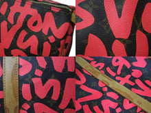 Load image into Gallery viewer, LOUIS VUITTON ルイヴィトン モノグラム グラフィティ スティーブン スプラウス ピンク キーポル 50cm M93698 ボストンバッグ 美品 中古 4b001077