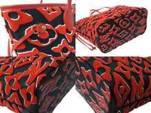 Load image into Gallery viewer, 新品未使用 LOUIS VUITTON ルイヴィトン ネヴァーフルMM LV×UF ウルスフィッシャー トートバッグ M45544 ブラック レッド 中古 4b003008