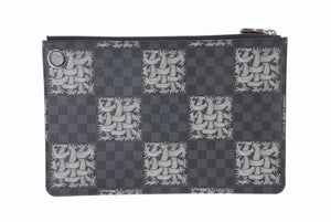 新品未使用 LOUIS VUITTON ルイヴィトン ポシェットジュールPM クリストファーネメス N61231 ダミエグラフィットキャンバス 中古 4b004055