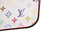画像をギャラリービューアに読み込む, 極美品 LOUIS VUITTON ルイヴィトン ポシェット クレ コインケース 小銭入れ M93734 モノグラム マルチカラー ホワイト 村上隆 中古 4b004660