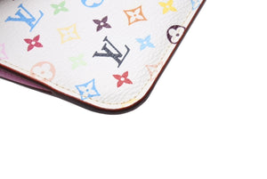 極美品 LOUIS VUITTON ルイヴィトン ポシェット クレ コインケース 小銭入れ M93734 モノグラム マルチカラー ホワイト 村上隆 中古 4b004660
