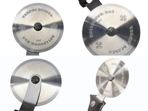極美品 CHROME HEARTS クロムハーツ PIZZA CUTTER ピザカッター CHプラス ホースシュー エボニーウッド シルバー925 中古 4b004871