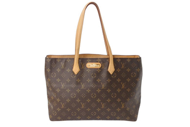 LOUIS VUITTON ルイ ヴィトン ウィルシャーMM ハンドバッグ M45644 モノグラムキャンバス ブラウン 美品 中古 4b003436