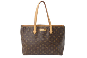 LOUIS VUITTON ルイ ヴィトン ウィルシャーMM ハンドバッグ M45644 モノグラムキャンバス ブラウン 美品 中古 4b003436
