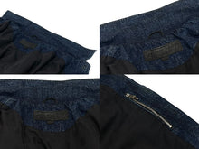 Load image into Gallery viewer, 極美品 CHROME HEARTS クロムハーツ クラシックジーン 袖フローラルクロスパッチ デニムジャケット ブルー レッド サイズXXL 中古 4b006175