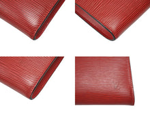 Load image into Gallery viewer, LOUIS VUITTON ルイヴィトン ポシェット アクセソワール アクセサリーポーチ エピレザー M5294E レッド ゴールド金具 美品 中古 4b008101