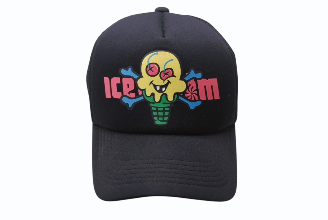Billionaire Boys Club ビリオネアボーイズクラブ ICECREAM アイスクリーム メッシュキャップ ICJP201H002 ブラック 美品 中古 4b002582